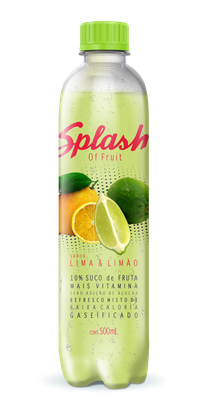 Refresco de Baixa Caloria Splash Of Fruit 500ml Lima e Limão